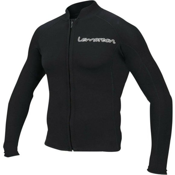 Men’s 2mm Wetsuit Black Top Long Sleeve Size Small - Picture 1 of 9
